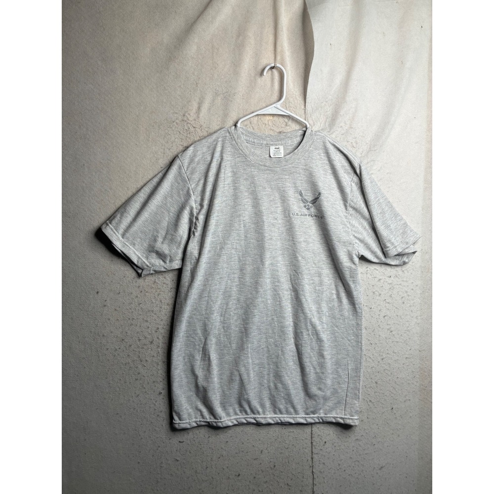 US Air Force PT T-Shirt Gray Reflective Logo Polyester Unicor 8415-01-518-4921 M